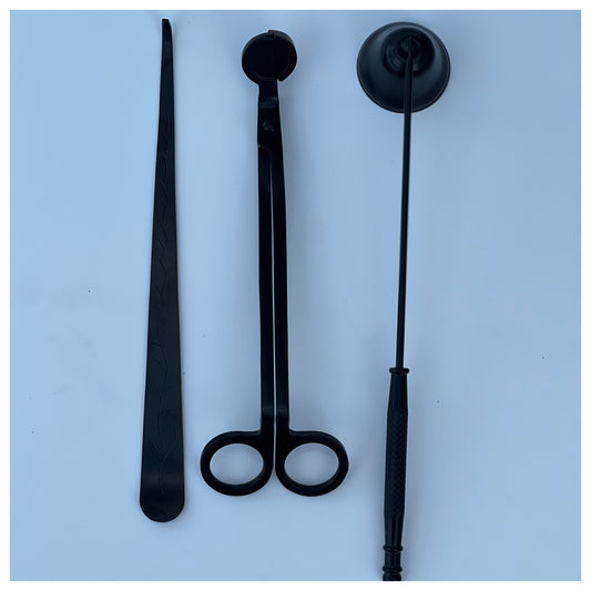 3-1 WICK SNUFFER, WICK CUTTER, WICK DIPPER ACCESSORY CANDLE SET